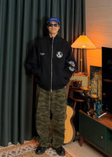 Globe stitch oversized jacket 