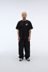 EEERRR Record artwork damage washing T-shirt (Black)