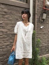 Muse Lace V-Neck Over Fit Layered Mini One Piece