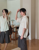 Kurin Two Tuck Wide Bermuda Slacks