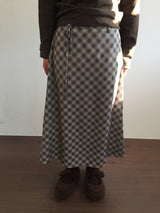 Mellow Chiffon Checkered Skirt (2 Colors)