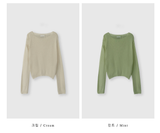 Weekly Summer Boat Neck Knit / 5 colors