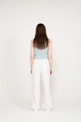 WIDE COTTON PANTS (WHITE)