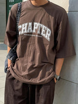 [A-T0239] チャプターダメージ半袖Tシャツ (3色)