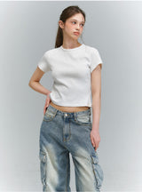BTB : BLANK POCKET CARGO JEANS [BLUE CORE]