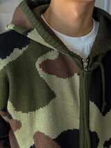 ASCLO Heavy Camo Knit Hood Zip Up