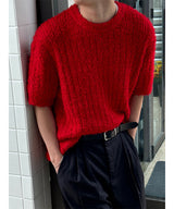 [Unisex] Summer boucle half knit(4color)