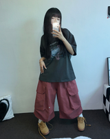 BIG BIG POCKET OVER BERMUDA 🤎🤍❤🖤5COLOR