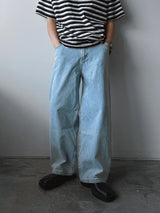 ASCLO Washed Wide Denim Pants (4color)