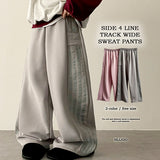 Conver 4-track line training wide pants