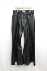 Semi Flare Leather Pants