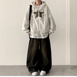 Suffle Star Vintage Two-Way Hooded Zip-Up