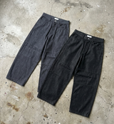 Pocket Embroidery Geometric Seam Wide Pants