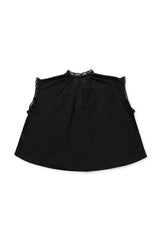 フラワーガーデンステッチブラウス [Black]