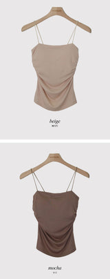 WR Shirring Crop Cap Sleeveless (10color)