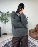 ヴィエッツフーデッドニットジップアップ