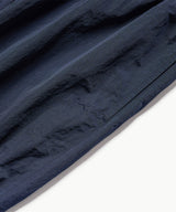 Shirring Nylon Straight Pants - Navy