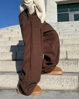 Golden Mink String Banding Pants (Cream)