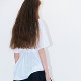 Box tied tee white
