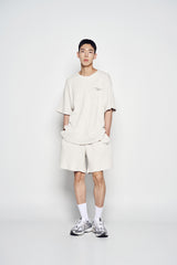 25SS エンボロゴワッフルショートパンツ アイボリー