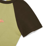 フィッシングミックスラグランクロップTシャツ [OLIVE]