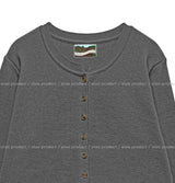 [U-BASIC] ウッディーセミクロップラウンドカーディガン