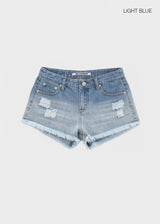 [MADE] Tata Distressed Denim Shorts