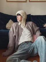 Tour Damage Overfit Cardigan