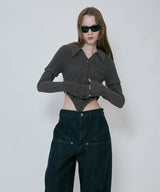 4WAY BUTTON KNIT SHIRT