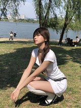 Seanma Low Mini Skirt Pants