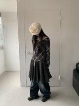 ヒパス ウォッシングバルーン ワイドデニムパンツ