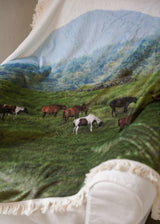JEJU mountain horse tassel blanket