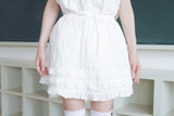 apron frill skirt