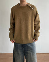 Bis Diagonal Button Knit