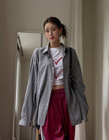 Air Pigment Loose Fit Checkered Shirt