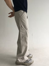 curved dyeing strap wide pants(2colors)