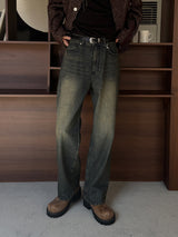 ASCLO Vintage Oil Denim Pants