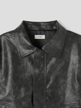 Vintage Curve Leather Jacket
