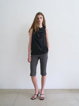 Celine cowl blouse (Black)