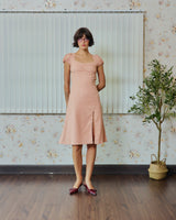 EVIE avery PUFFED SLEEVE DRESS PINK