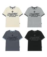 Heaven Sent Color Layered Roll-up T-shirt - BLACK