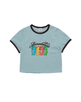 26SS WOMAN ACベアクロップリンガーTシャツ