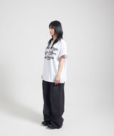手書き風リックTシャツ-ホワイト