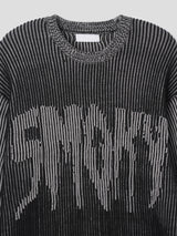 Smoky two-tone knit 3color