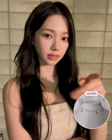 [Aespa Karina Necklace] Little Stars Choker Necklace - Silver Color