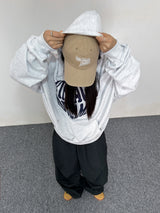 (UNISEX) LONG WIDE LOOSE-FIT PLEATED OVER BOXY PANTS