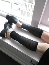 milky knee socks