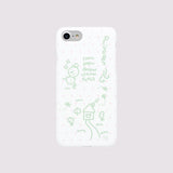 snow hard glossy phone case