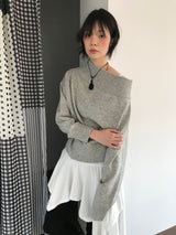 Airy Off-Shoulder Knit (3Colors)