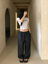 デイジーポップフラワープリントステッチTシャツ